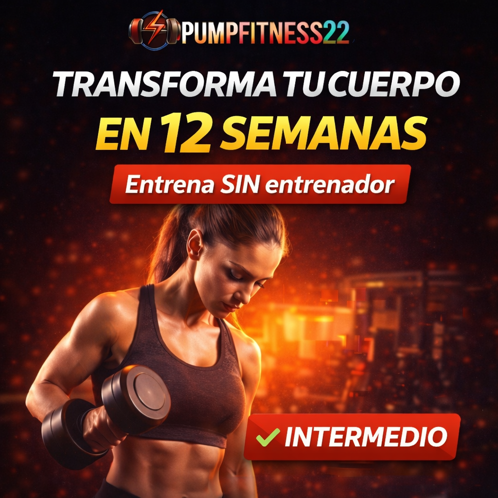 Rutina de Entrenamiento PDF – Nivel - INTERMEDIO Definición manteniendo masa muscular.Mujer