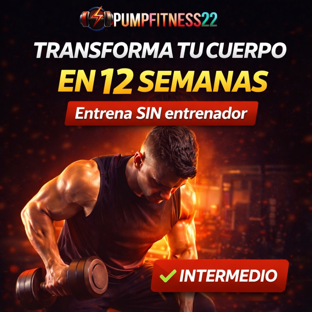 Rutina de Entrenamiento PDF – Nivel - INTERMEDIO Definición manteniendo masa muscular.Hombre