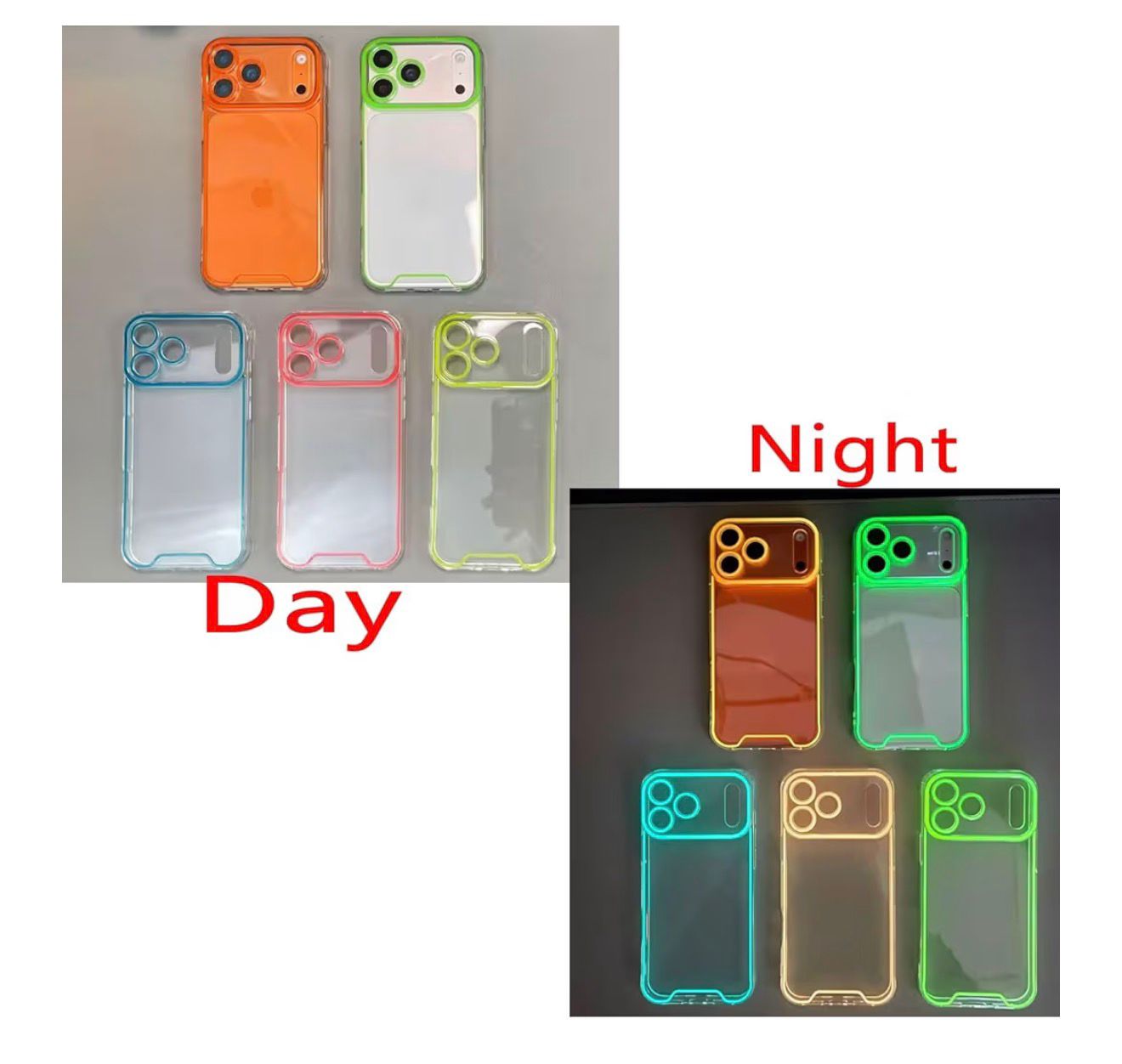 Case Transparente Neón para iPhone