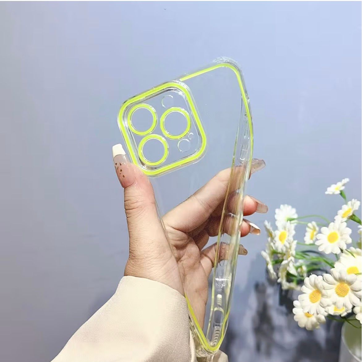 Case Transparente Neón para iPhone